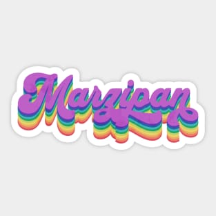 Retro Rainbow Marzipan Sticker